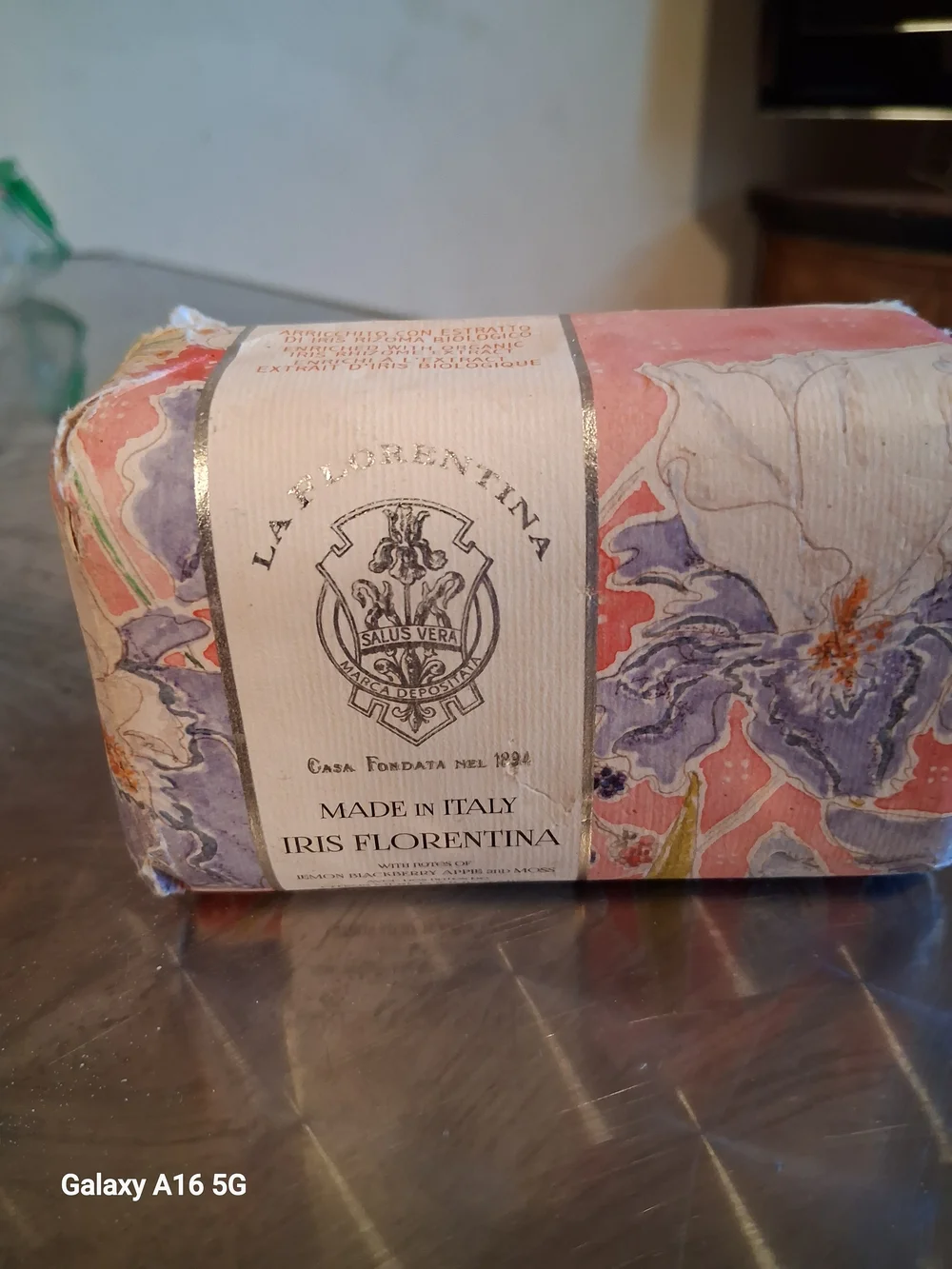 Ada Floral Patterned Bar Soaps in Purple, Pink, Blue and White